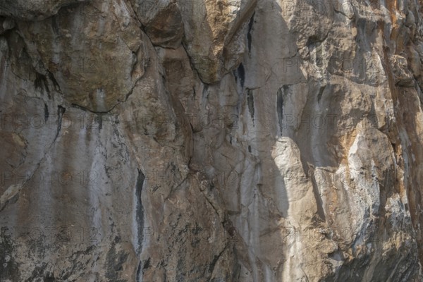 Stone structures, rocky coast, texture, background, Santa Maria di Leuca, Apulia, Italy, Europe