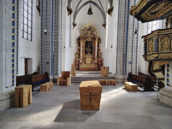 Nave of the Namen-Jesu-Kirche, Bonn, North Rhine-Westphalia, Germany, Europe