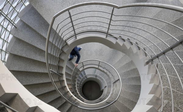 Germany, spiral staircase in an office building, Europe