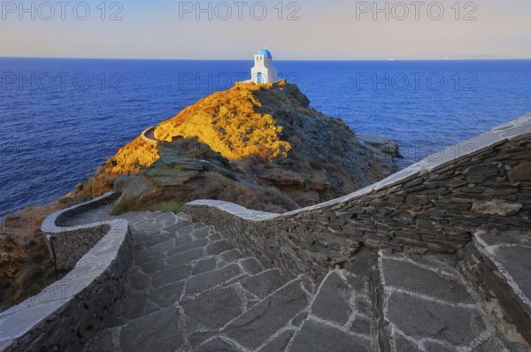 Seven Martyrs Church, Kastro, Sifnos Island, Cyclades Islands, Greece, Europe
