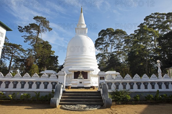 Chayathi Stupa at the International Buddhist Centre Temple, Nuwara Eliya, Central Province, Sri Lanka, Asia