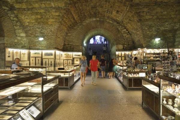 Kryptoportikus, basements inside Diocletian's Palace, Split, Split-Dalmatia County, Croatia, Europe