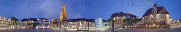 Market Place Heilbronn Panorama 360 Degrees Germany