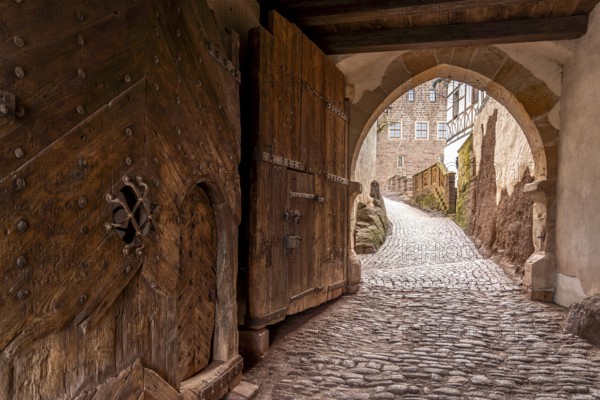 Gatehouse of Wartburg Castle, UNESCO World Heritage Site in Eisenach, Thuringia, Germany, Europe