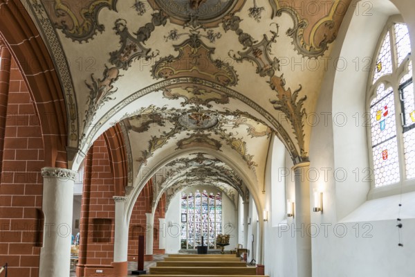 Interior view, Church of St Gangolf, Trier, Rhineland-Palatinate, Germany, Europe
