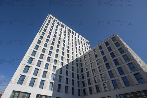 Modern hotel buildings, Bahnhofsplatz 3, Nuremberg, Middle Franconia, Bavaria, Germany, Europe