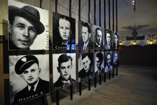 Pictures of political prisoners at Fort Breendonk, Belgium, Europe