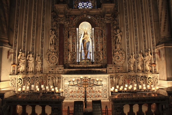 City of Monreale, in the Cathedral of Santa Maria Nuova, Unesco World Heritage Site, Sicily, Italy, Europe