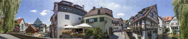Fishing Town Panorama Ulm Germany