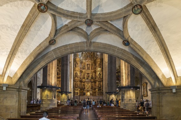 Church, interior view, Iglesia de San Vicente, San Sebastian, Donostia, Basque Country, Northern Spain, Spain, Europe