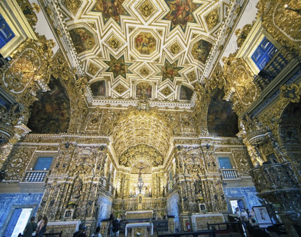 São Francisco Church and Convent, interior, Largo do Cruzeiro de São Francisco, historic centre, Salvador, State of Bahia, Brazil, South America