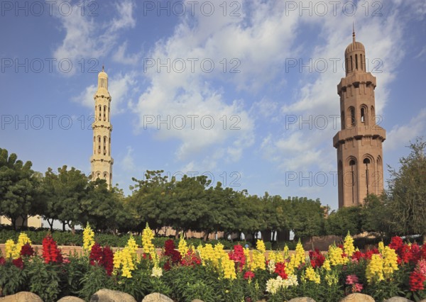 The Great Sultan Qabus Mosque in Muscat is the main mosque in Oman. It is considered one of the most important buildings in the country and one of the largest mosques in the world, Oman, Asia
