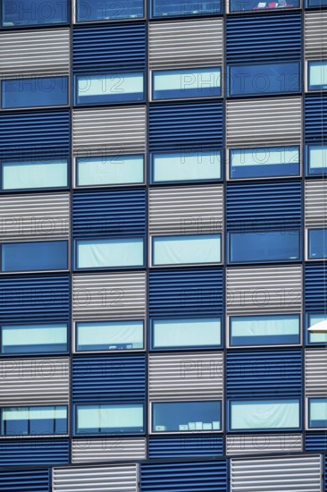 Rotterdam, Netherlands, May 14, 2017: Mainport Rotterdam Institute building known for original design facade close up
