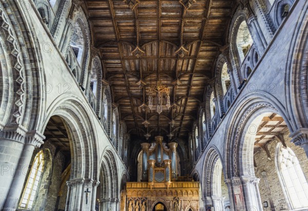 St Davids Cathedral, St Davids, Haverfordwest, Pembrokeshire, Wales, England, UK
