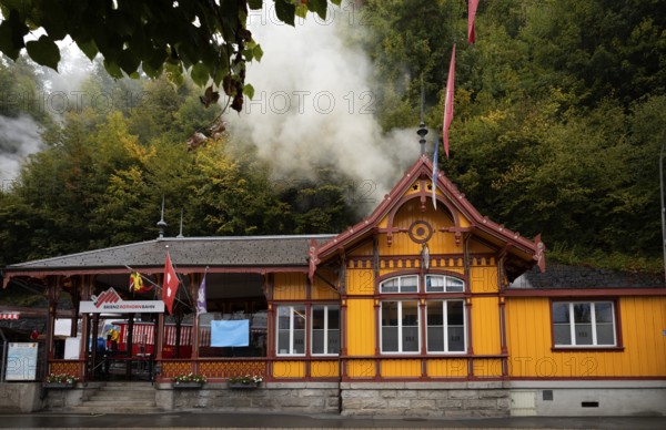 Brienz-Rothorn Railway Station, Brienz, Canton of Bern, Bernese Oberland, Switzerland, Europe