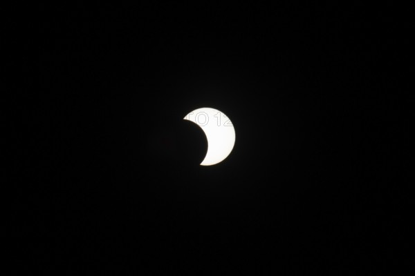 Partial solar eclipse on 2 October 2024 in Buenos Aires, Argentina, South America