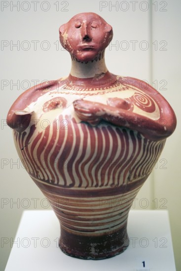 Ancient find in Mycenae, Greek archaeological site, Argolis, Peloponnese, Greece, Europe
