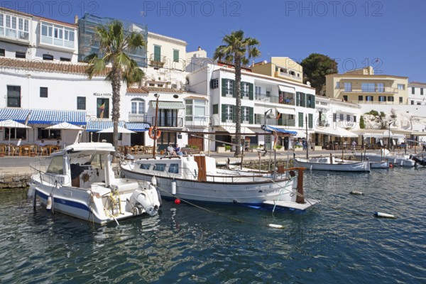 Calesfonts fishing port, Es Castell, Mao, Mahon, Menorca, Spain, Europe