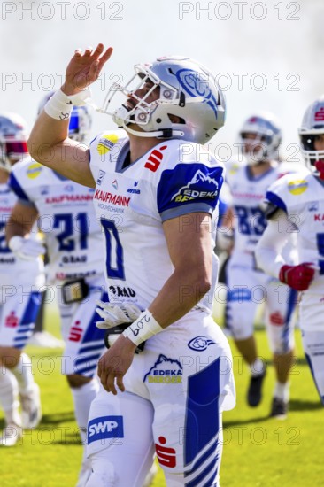 German Football League, Spiel: Pforzheim Wilddogs, Gießen Golden Dragons in der Kramski Arena in Pforzheim Deutschland am 13. Juli. 2024