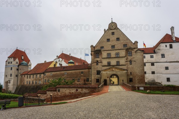 View of Trausnitz Castle in Landshut, Germany, Europe