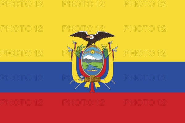 Flag of Ecuador, Vector illustration