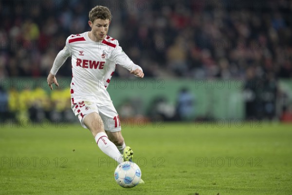 BEAUTIFUL SPORTS/ (DFL/DFB REGULATIONS PROHIBIT ANY USE OF PHOTOGRAPHS AS IMAGE SEQUENCES AND/OR QUASI-VIDEO) Cologne, RheinEnergieStadion, North Rhine-Westphalia, Florian Kainz (1.FC Köln, Midfield, #11), DFB-Pokal 1.FC Köln, Hertha BSC on 04.12.2024 at RheinEnergieStadion in Cologne Germany