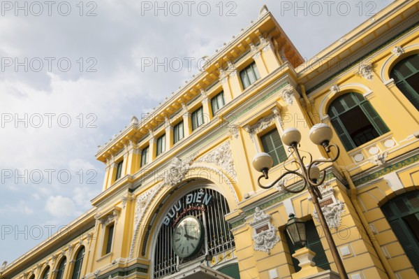 Ho Chi Minh City, Vietnam, Sep 27, 2018: The iconic Central Post Office in District 1 of Saigon. It is a famous tourist attraction in Vietnam, Asia