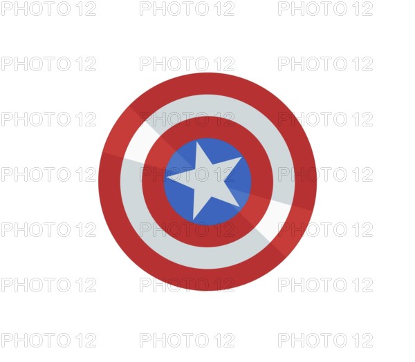 Nach links gedreht, captain america emblem, Logo