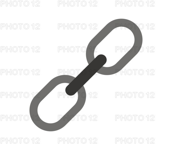 Chain icon illustrated in vector on white background