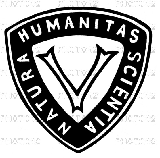 Logo of The Vegetarian Society, London, designed by Mahatma Gandhi