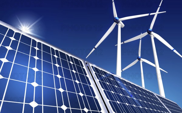 High resolution rendering of a green energy concept