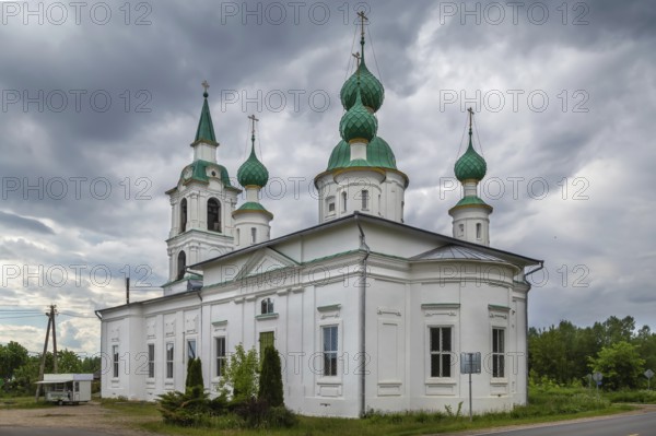 Church of St. Andrew Stratilates in Sulosti near Rustov, Russia, Europe