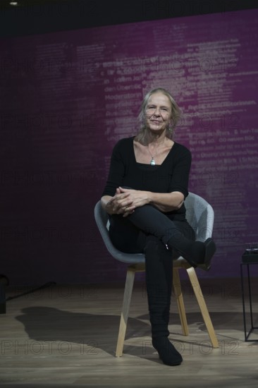 FRANKFURT AM MAIN, Germany, October 21 2023: Cornelia Funke (*1958, German author) at the 75th Frankfurt Book Fair, Europe