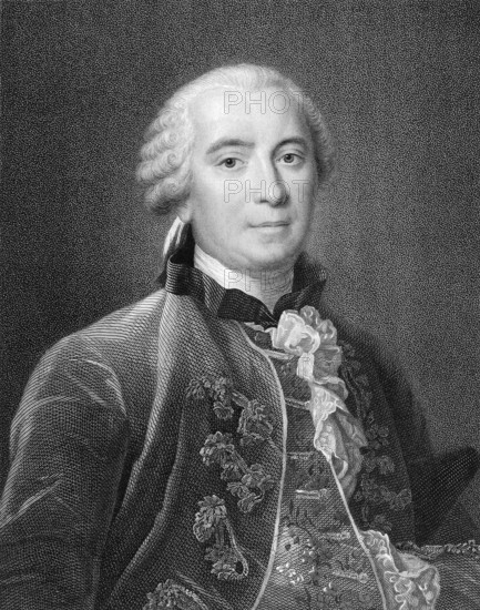 Georges Louis Marie Leclerc, Comte de Buffon, 1707 - 1788, a French scientist of the age of Enlightenment