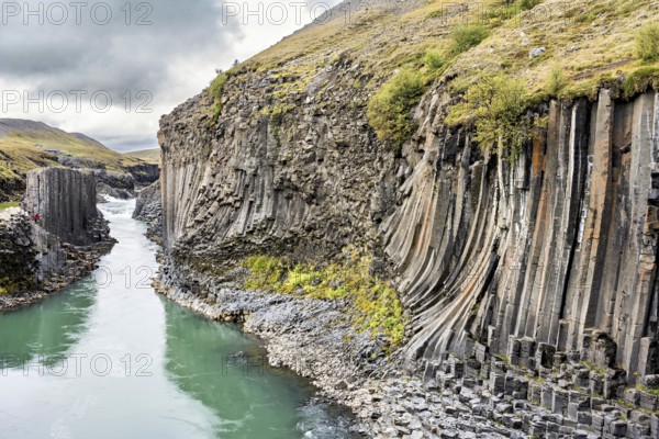 The Stuðlagil Canyon in the east of Iceland Egilsstaðir, Austurland, Iceland, Europe