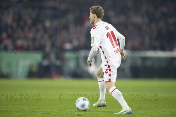 BEAUTIFUL SPORTS/ (DFL/DFB REGULATIONS PROHIBIT ANY USE OF PHOTOGRAPHS AS IMAGE SEQUENCES AND/OR QUASI-VIDEO) Cologne, RheinEnergieStadion, North Rhine-Westphalia, Florian Kainz (1.FC Köln, Midfield, #11), DFB-Pokal 1.FC Köln, Hertha BSC on 04.12.2024 at RheinEnergieStadion in Cologne Germany