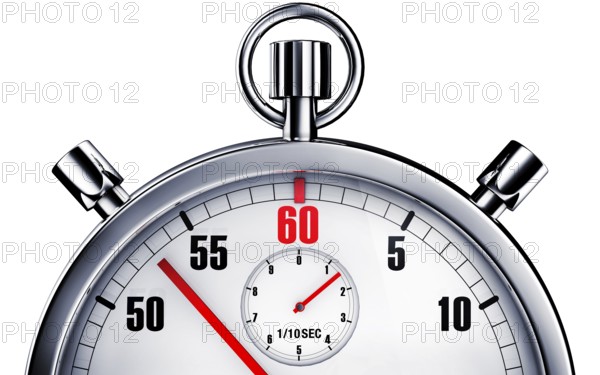 High resolution rendering of a stop watch