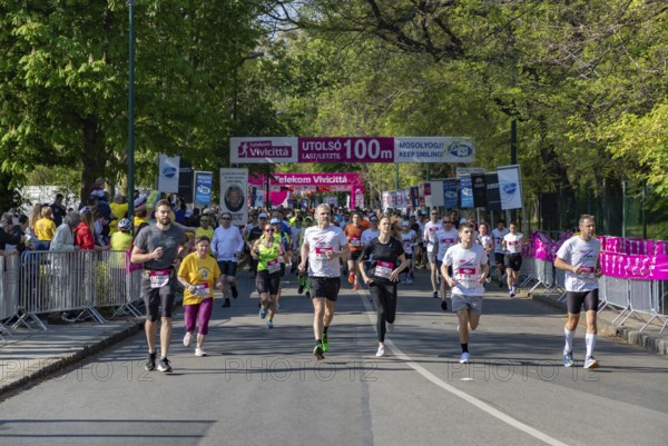 A picture of the runners at the 2023 edition of the Telekom Vivicitta Spring Half Marathon in Budapest