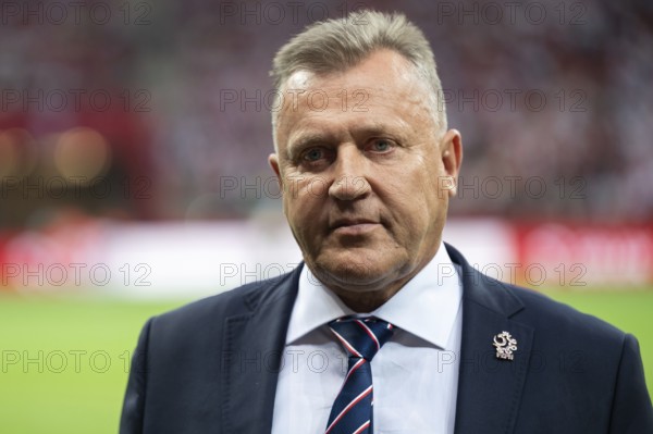 WARSAW, POLAND - JUNE 16, 2023: Friendly football match Poland vs Germany 1:0. President of the Polish Football Association PZPN Cezary Kulesza.