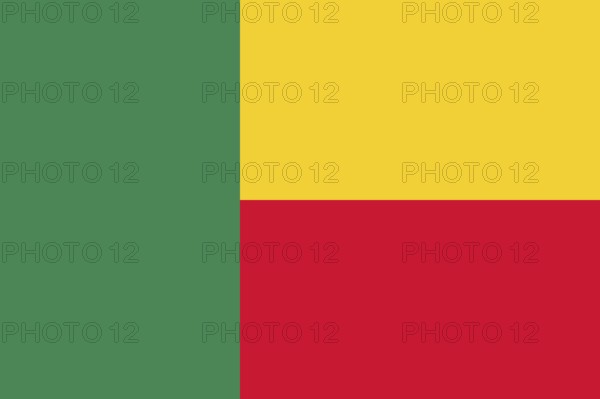 Flag of Benin, Vector illustration