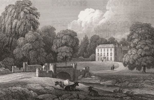 Dalguise House, Dalguise, Perth and Kinross, 19th century, from Modern Athens by Th. H. Shepherd