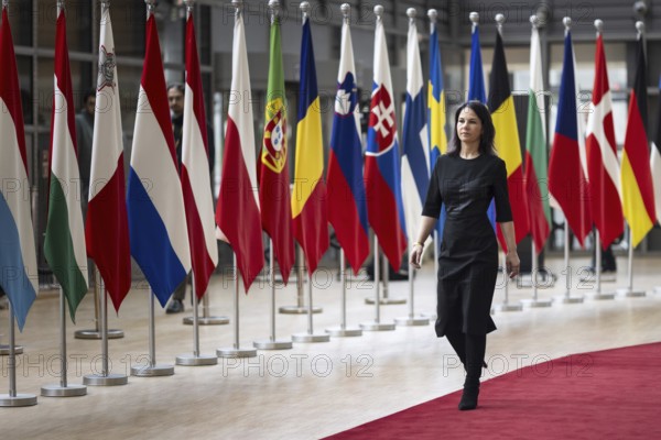 Annalena Bärbock (Alliance 90/The Greens), Federal Foreign Minister, photographed at the Foreign Affairs Council in Brussels, 18 March 2024. Photographed on behalf of the Federal Foreign Office