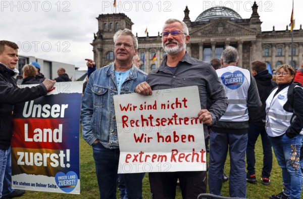 AfD supporters protest against government policy in the energy crisis, Berlin, 8 October 2022