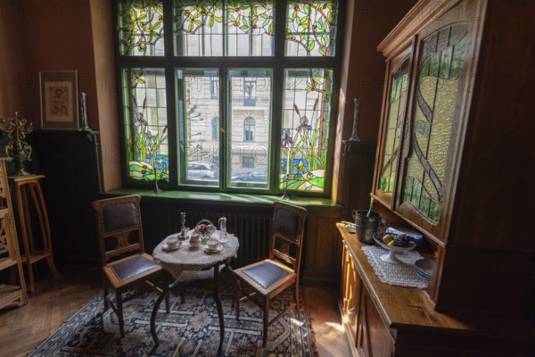 Room in the Art Nouveau Museum, Riga, Latvia, Europe