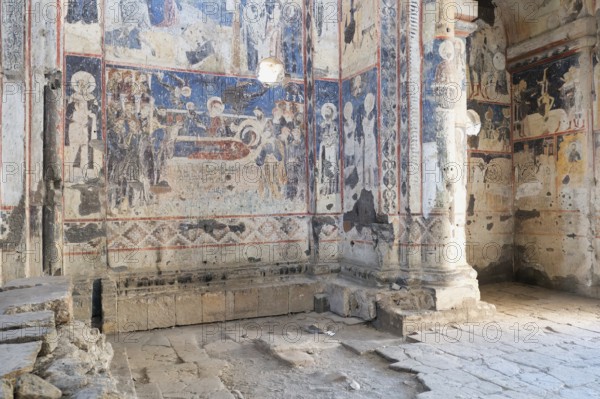 Church of St Gregory of Tigran Honents, Mural frescoes, Ani Archaeological site, Kars, Turkey, Asia