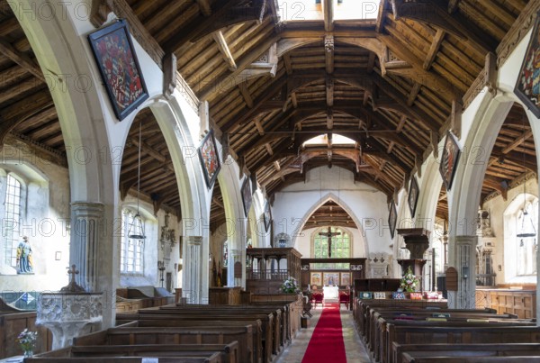 Village parish church of Saints Peter and St Paul, Kedington, Suffolk, England, UK