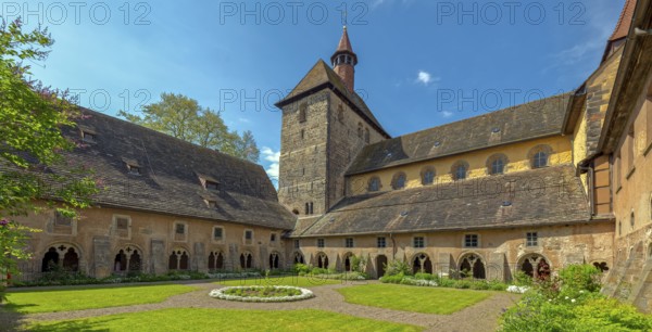Cloister inner courtyard Panorama Fischbeck Germany