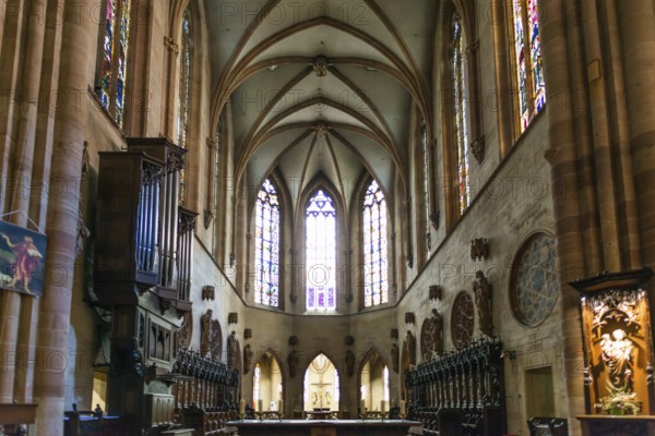 St Martin's Minster, Colmar, Alsace, Bas-Rhin, France, Europe