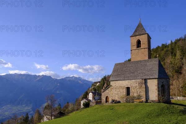 St. Kathrein Church, Hafling, Meran, South Tyrol, Italy, Europe