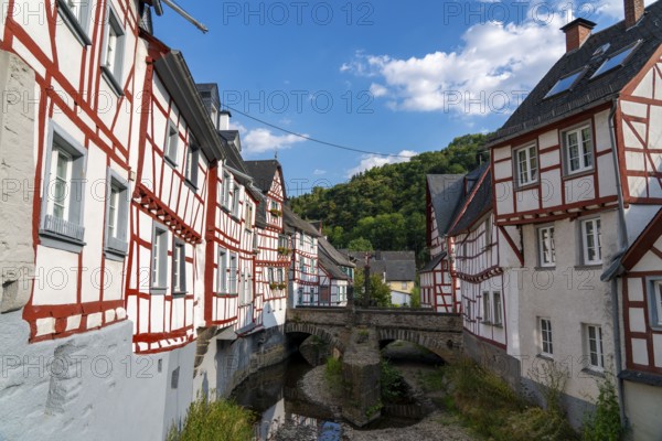 Monreal, idyllic half-timbered village in the Elz valley, in the district of Mayen-Koblenz in Rhineland-Palatinate, Germany, Europe